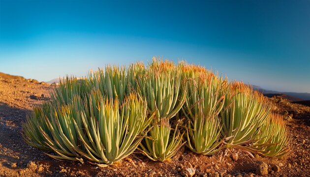 Kleinia Neriifolia Succulent Plant Endemic To The Canaryislands