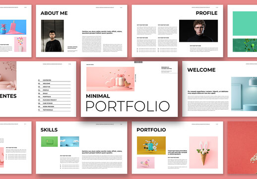 Minimal Portfolio Presentation Template Design