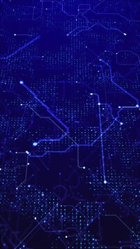 Complex glowing points, pathways, circuits, geographic forms, information across surface. worldwide logistics, financial networks, satellite systems, database visuals, technology, presentations.