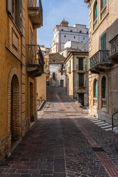 Scenic view of Altino, beautiful village in Chieti Province, Abruzzo, central Italy.