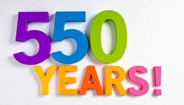 550 years anniversary celebration graphic
