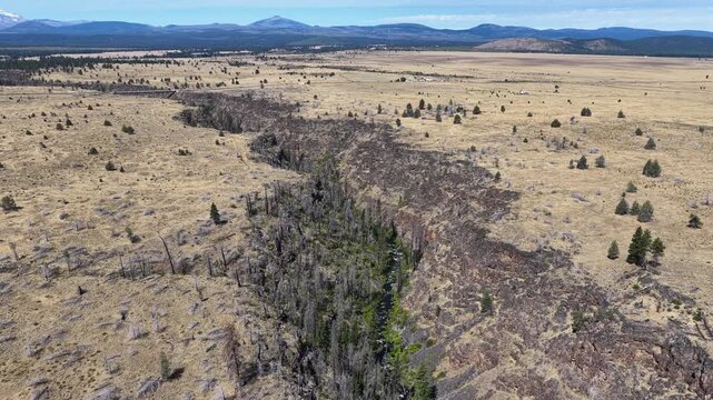 Over millennia Mill Creek has carved a 230-foot deep canyon on the Central Oregon plateau between Bend and Portland. This scenic area of high desert is part of the Warm Springs reservation.