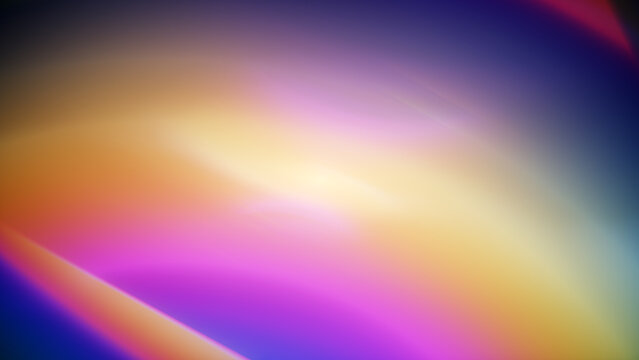Smooth rainbow flare gradient with cinematic abstract background.