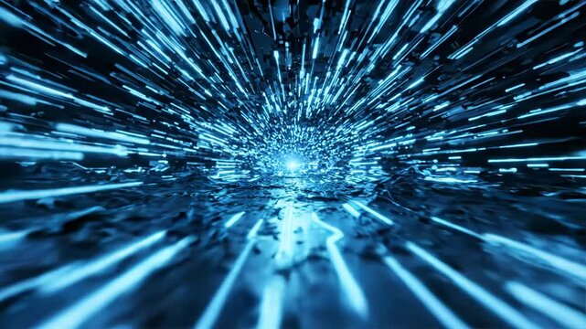 High speed digital data transmission through a futuristic tunnel