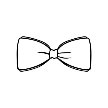 black bow tie