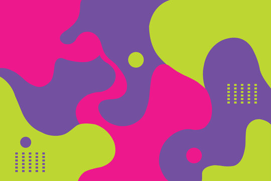 Vibrant abstract liquid fluid background with purple, pink, and neon green organic shapes