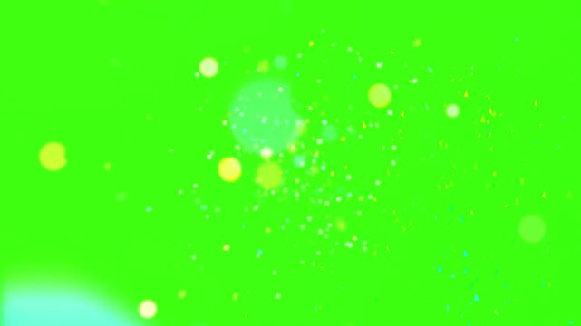 3D confetti explosion animation on greenscreen background. Perfect for celebration themes