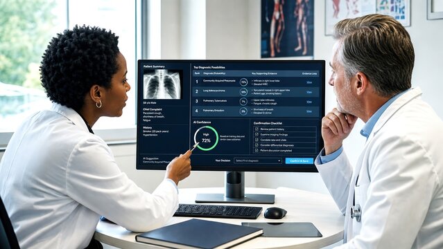 AI Diagnostic Support Interface for Healthcare Technology Promotion
