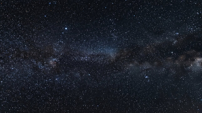 Black silhouette against star-filled cosmic background starfield