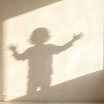 Background of a child's shadow