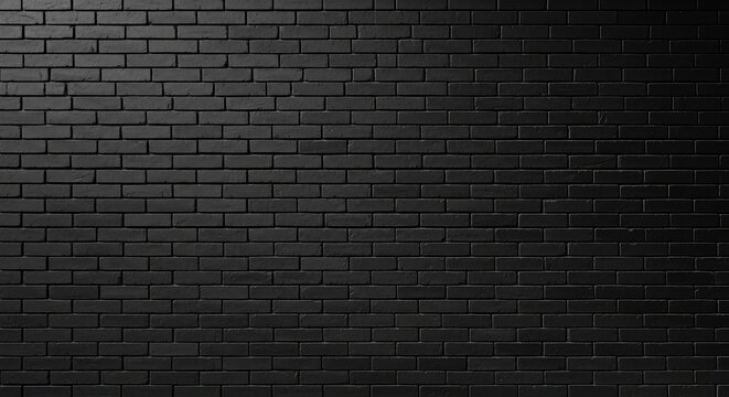 Mur de briques noires &eacute;l&eacute;gant offrant une texture mate et industrielle. Parfait pour un arri&egrave;re-plan moderne, sobre et architectural, mat, anthracite, mur