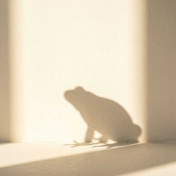 Frog silhouette background