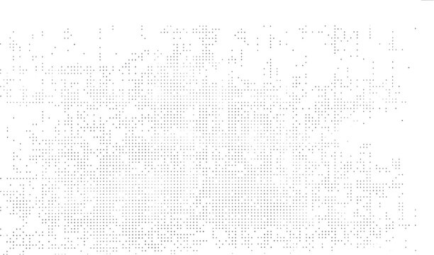 Abstract halftone dot matrix texture background pattern vector element for retro print pop art comic design and digital gradient effects.