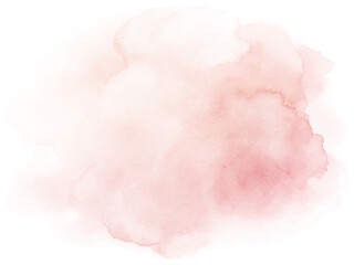 Fototapeta premium Soft pink watercolor paint brush stroke