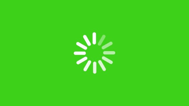 Loading Circle - Modern loading animation for web page buffering and progress indicator motion. Animation video of circular loading indicator, loading and buffering icon.