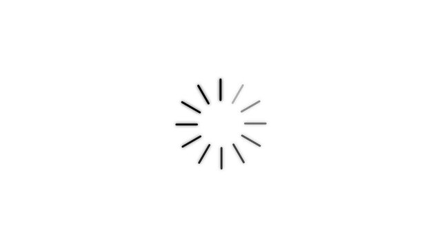 Loading Circle - Modern loading animation for web page buffering and progress indicator motion. Animation video of circular loading indicator, loading and buffering icon.