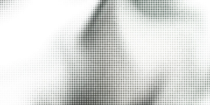 Halftone Abstract geometric pattern with dots and lines in gradient Vector, illustration