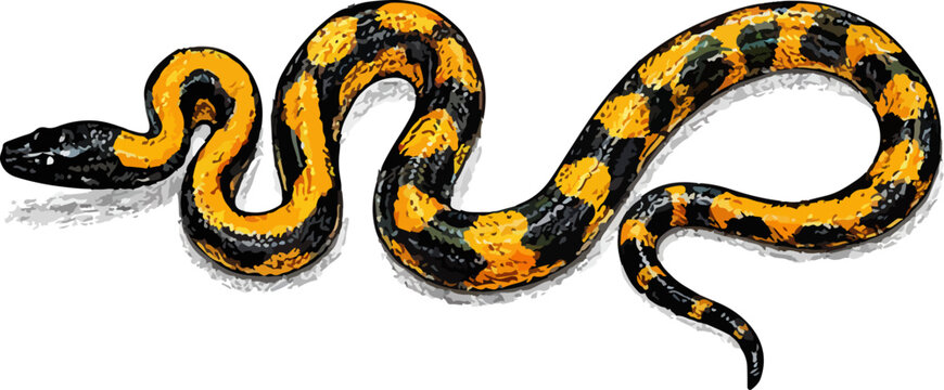 Bothrochilus boa illustration art