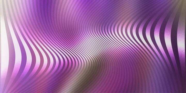 Abstract wavy background with purple and white gradient stripes