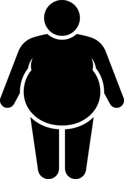 Obese person icon