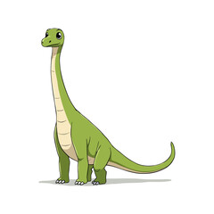 Fototapeta premium Cute Supersaurus Clipart 08