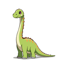 Fototapeta premium Cute Supersaurus Clipart 03