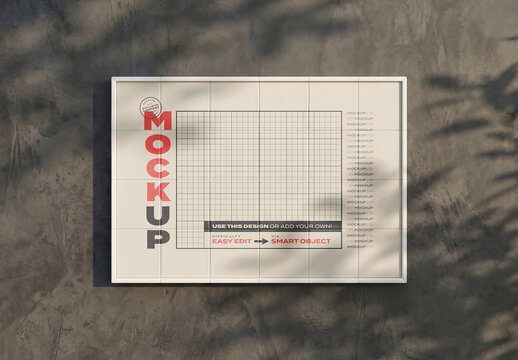 Tiles Horizontal Garden Mockup