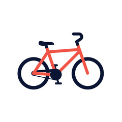 Obraz premium Red Bicycle Vector Illustration