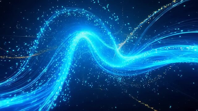 Floating API Ecosystem Particles Connecting Financial Services