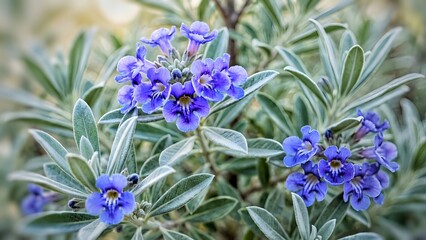 Obraz premium indigo flowers in the garden