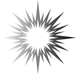 Fototapeta premium Gradient Starburst Explosion Icon