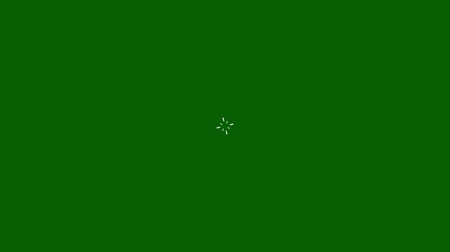 Magical Starburst Line and Circular Fireworks Explosion for Loopable Fireworks Line Brust Animation on green Background 4k