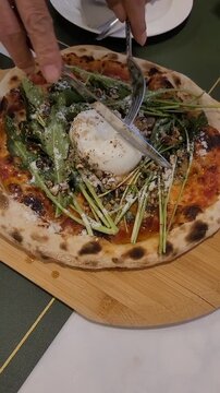 pizza with vegetables