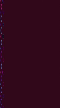 Minimalist Abstract Animation with Glowing Crescent Shapes.