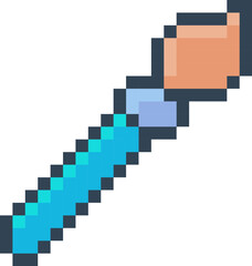 Fototapeta premium Brush Pixel Icon Style