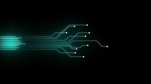 Ai tools or neon box. function for technology motion background. agent AI systems, 4k video.
