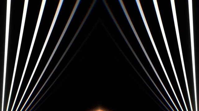 White Descending Endless Lines Background VJ Loop in 4K