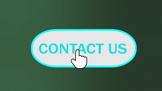 contact us button click graphic animation for corporate website landing page. digital contact us button animation for website support and customer service.