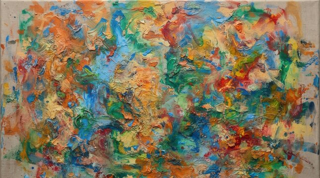 Vibrant colors in an ethereal painting background