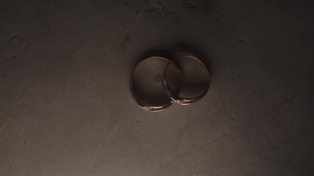wedding ring on a smoky haze