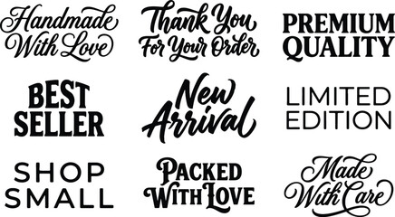 Fototapeta premium set of calligraphic design elements for design
