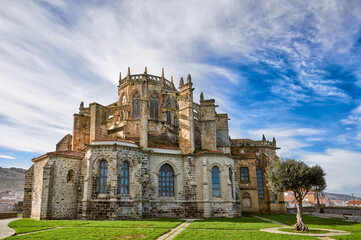 Fototapeta premium Santa Maria de la Asuncion church in Castro Urdiales, Cantabria, Spain