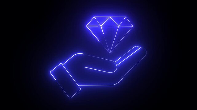 Value proposition icon line, business strategy symbol, unique selling point concept, marketing and branding icon, customer value representation, 4k video