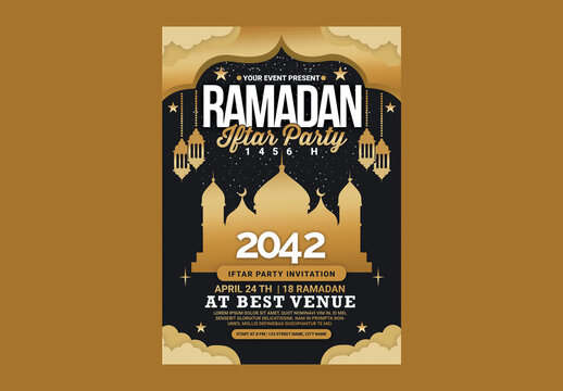 Ramadan Kareem Iftaar Party Flyer