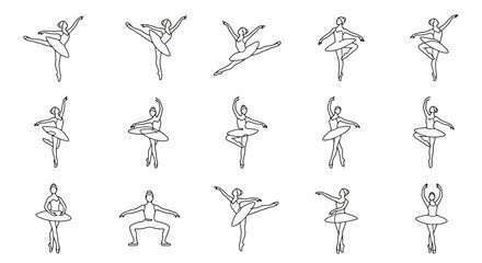 Ballet Dancer Poses Collection © sepatu