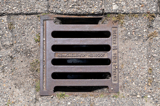 Uitgeest, Netherlands - June 10, 2026: Joosten Kunststoffen storm drain