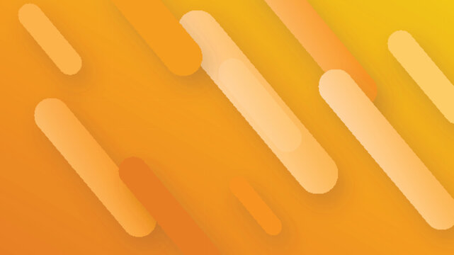 Abstract yellow and orange diagonal rounded lines background
