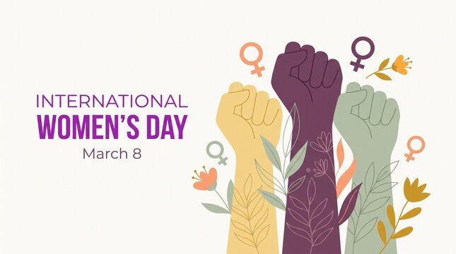 International women's day illustration march 8