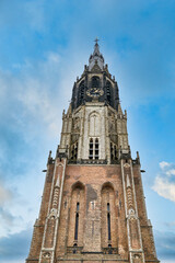 Obraz premium Delft is a city crisscrossed by canals and located in South Holland, Netherlands.
