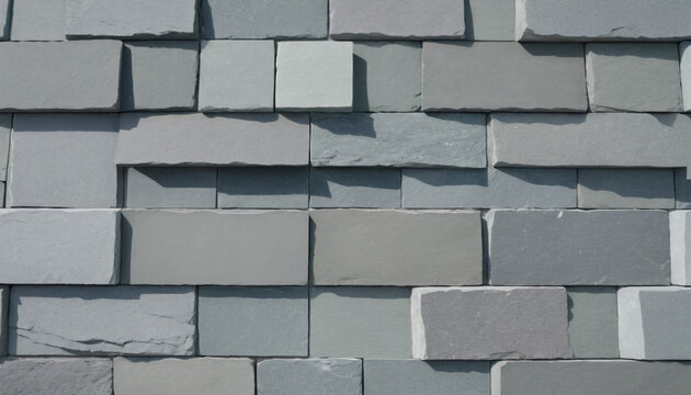 Modern grey stone brick wall texture for minimalist interior architecture